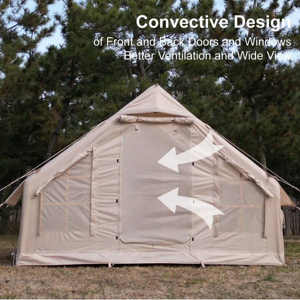 Туристическа палатка Tourus AirCamp X3 – надуваема конструкция и UV защита Туристическа палатка Tourus AirCamp X3 – надуваема конструкция и UV защита